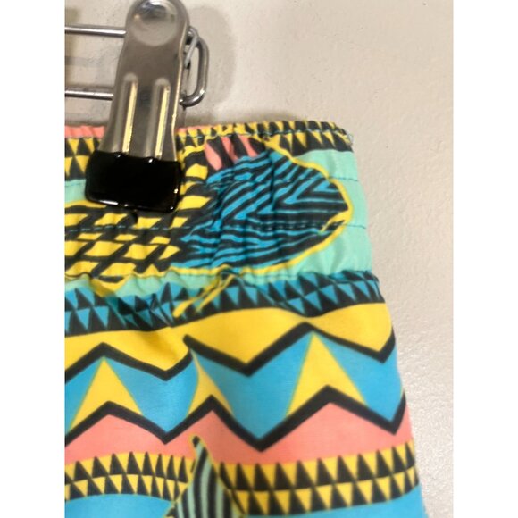 Chubbies Swim Trunks Fish S Pink Striped Resort Vacation Retro Preppy Colorful - Picture 6 of 11